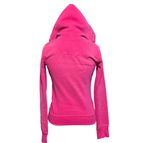Abercrombie & Fitch Hot Pink Full Zip Hoodie Size Medium - Picture 3 of 12